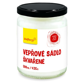 WOLFBERRY Sádlo škvařené vepřové 435 g (Živočišné tuky) - Jednodruhové