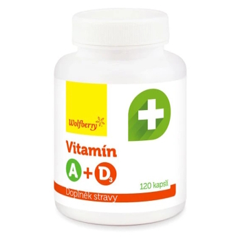 WOLFBERRY Vitamín A + D3 120 kapslí (Vitamíny na imunitu) - Vícesložkové