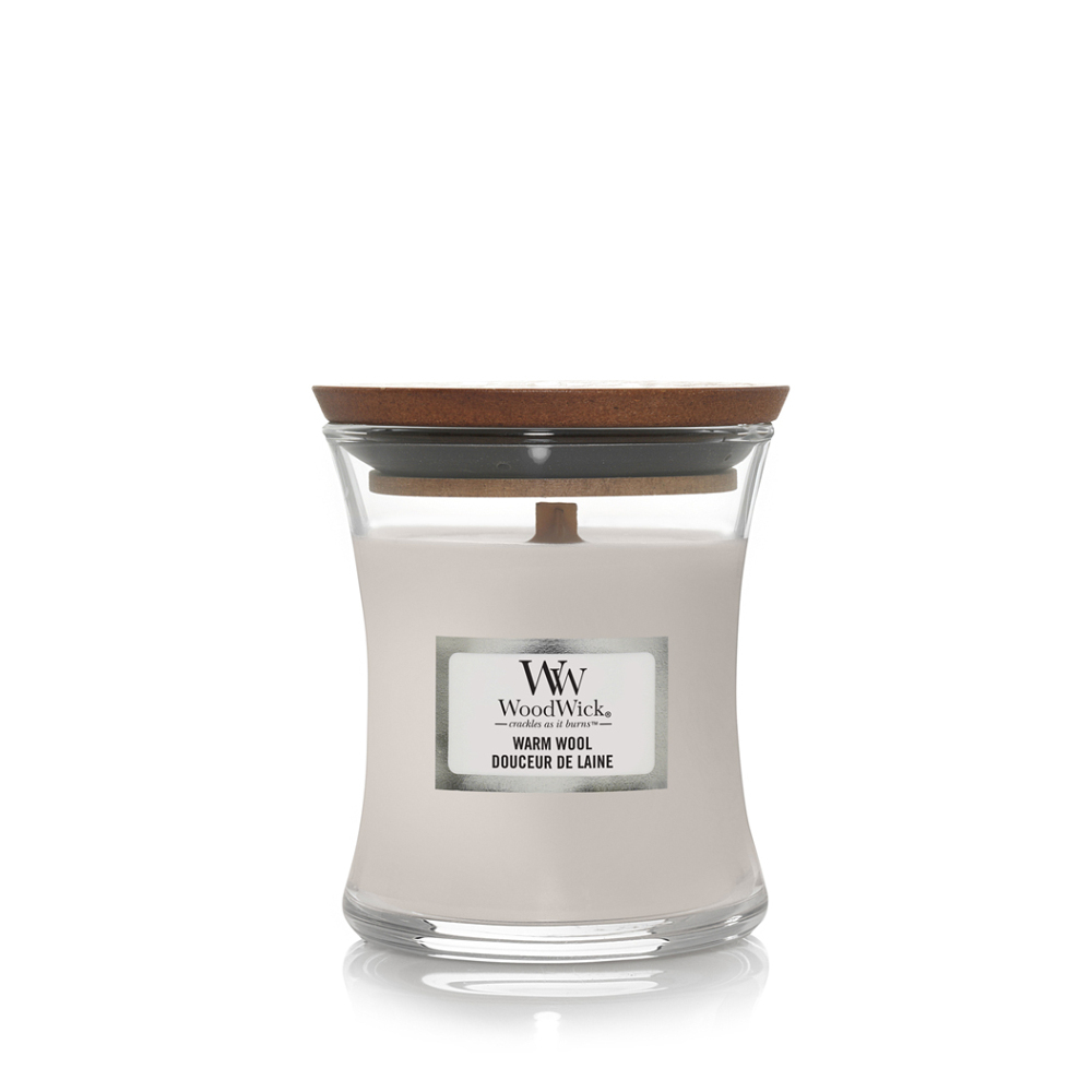 E-shop WOODWICK Vonná svíčka váza Warm Wool 85 g
