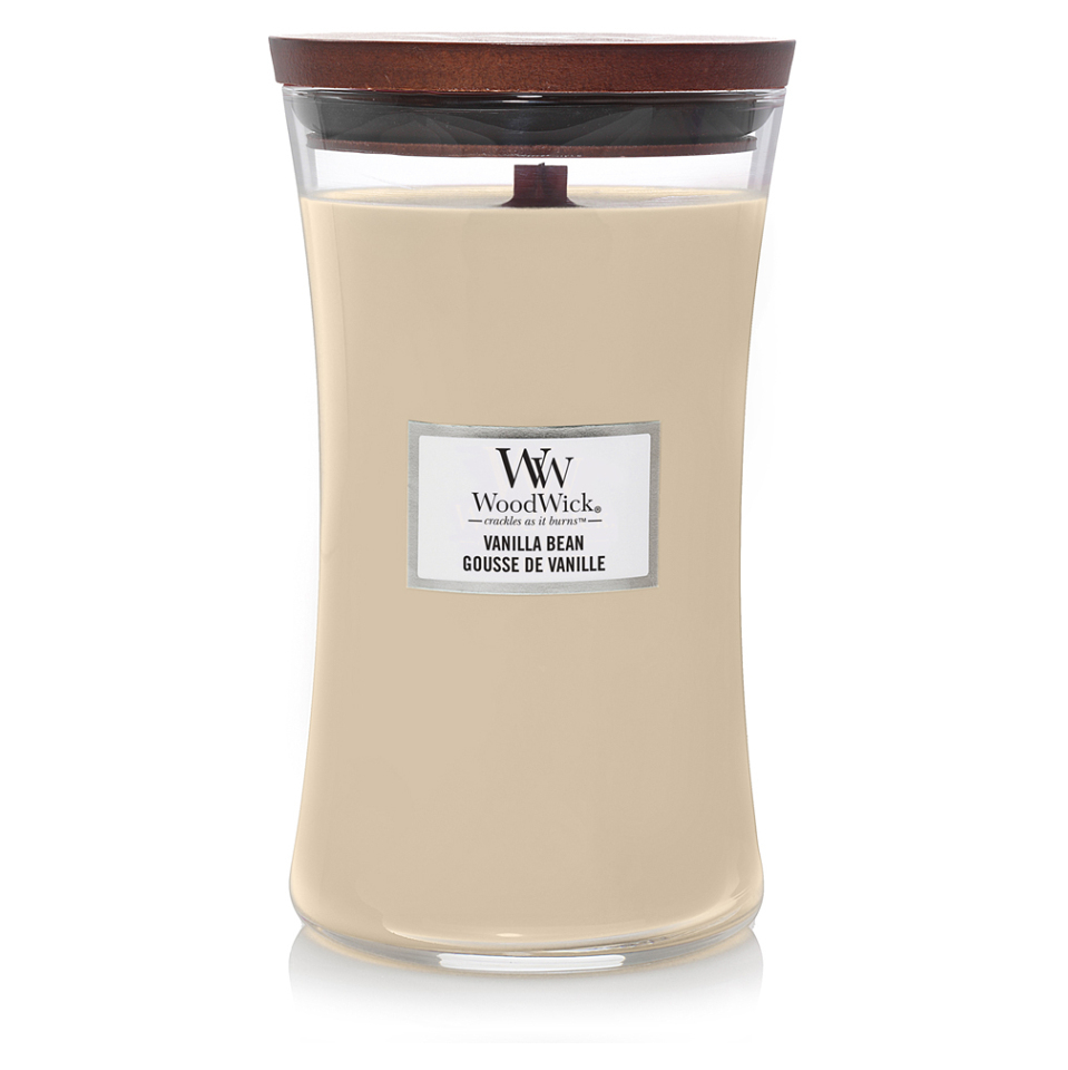 Levně WOODWICK Vonná svíčka velká sklo Vanilla Bean 609 g