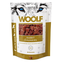 WOOLF Rabbit chunkies pochoutka pro psy a kočky 100 g