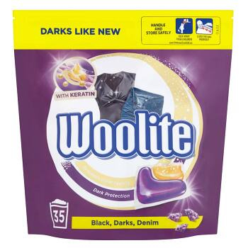 WOOLITE Black Darks Denim gelové kapsle na praní 35 ks