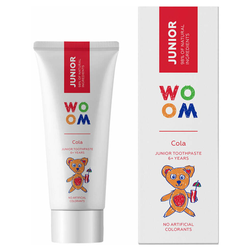 E-shop WOOM Junior Dětská zubní pasta od 6 let Cola 50 ml
