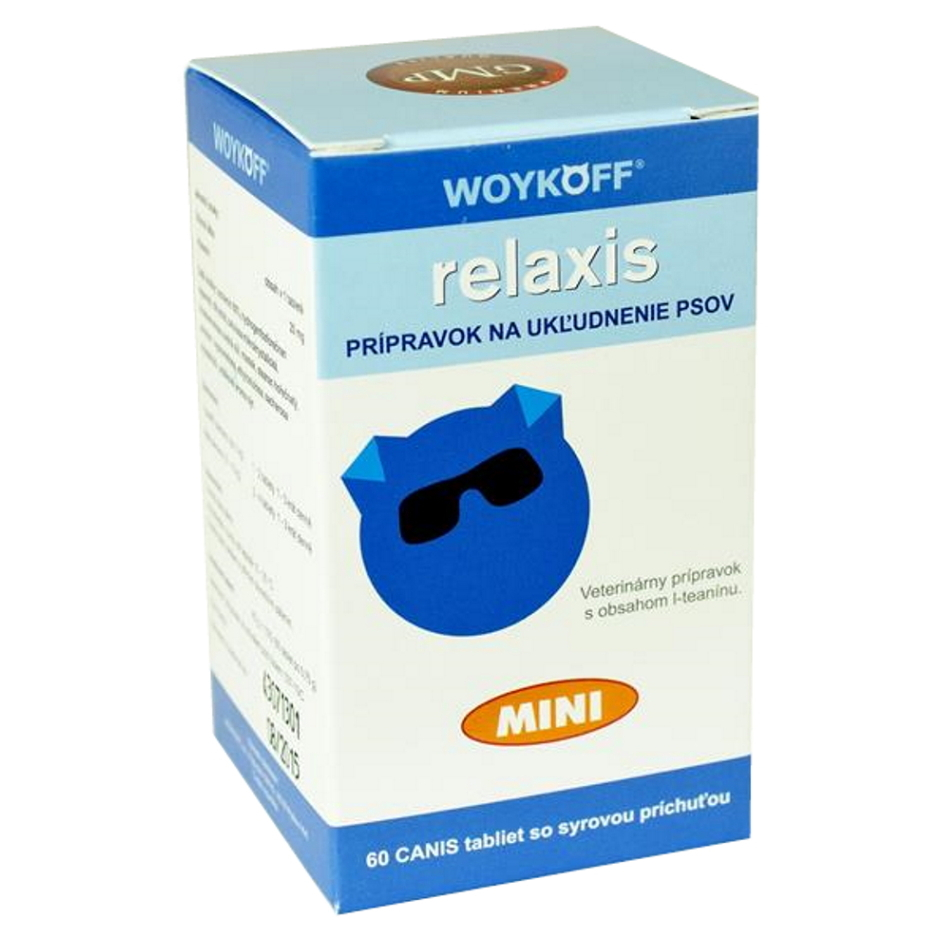 E-shop WOYKOFF Relaxis mini CANIS sýrová příchuť 60 tablet