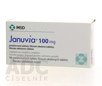 JANUVIA 100 MG  98X100MG Potahované tablety