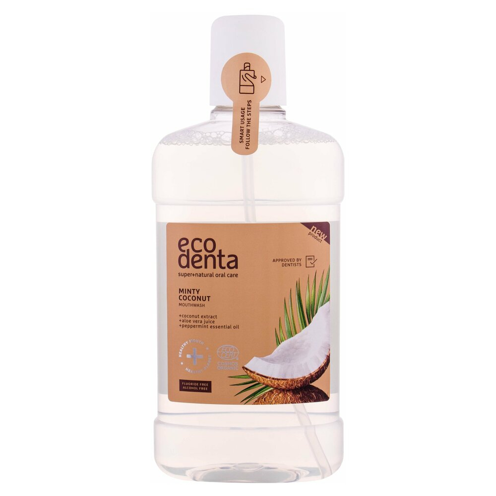 ECODENTA Organic Minty Coconut ústní voda 500 ml