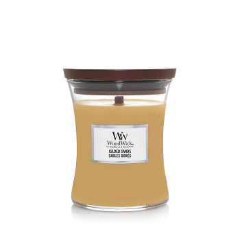 WOODWICK Vonná svíčka střední Gilded Sands 275 g (Vonné svíčky) - Aromatické