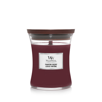 WOODWICK Vonná svíčka střední Phantom Cherry 275 g (Vonné svíčky) - Aromatické