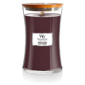 WOODWICK Vonná svíčka velká sklo Phantom Cherry 609 g (Vonné svíčky) - Aromatické
