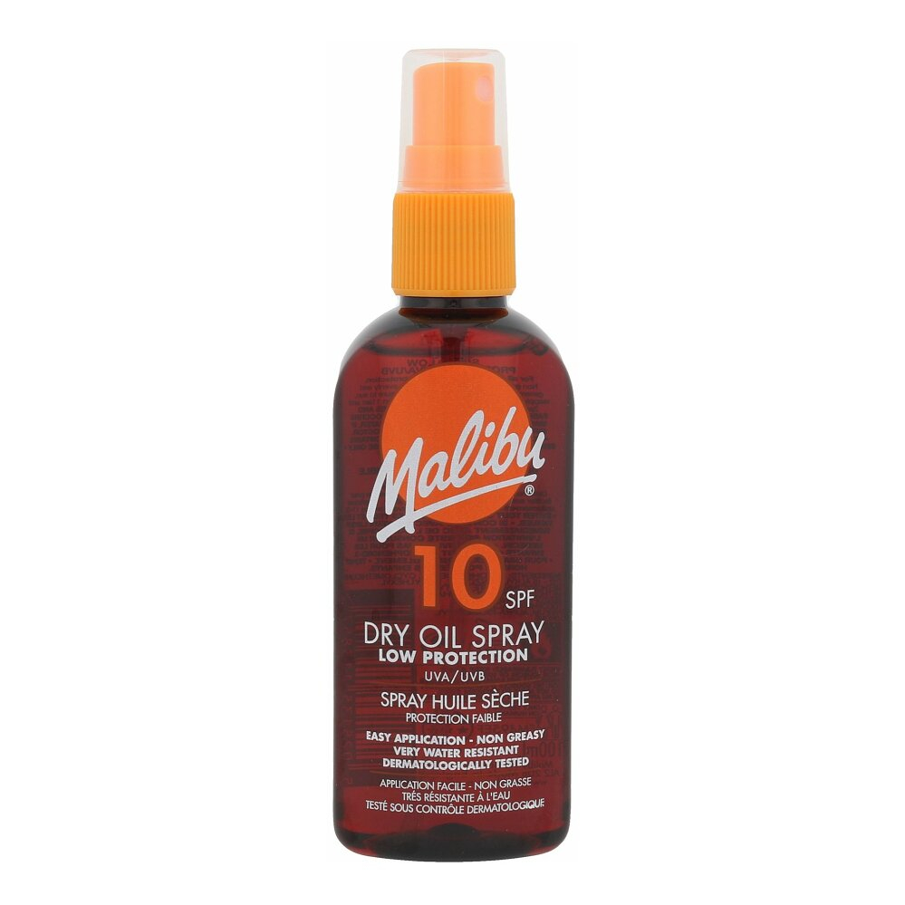 MALIBU Dry Oil Spray SPF10 Opalovací přípravek na tělo 100 ml
