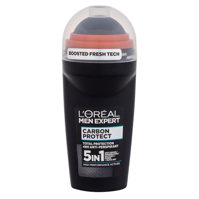 Levně L'ORÉAL Men Expert 5in1 Antiperspirant Roll-on Carbon Protect 50 ml
