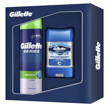 GILLETTE Gel na holení 200ml + antiperspirant 70ml Dárkové balení
