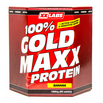 XXLABS 100% Gold maxx protein banán sáčky 60 x 30 g