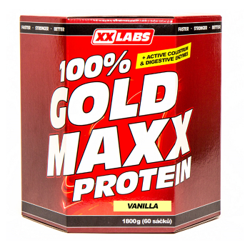 XXLABS 100% Gold maxx protein vanilka sáčky 60 x 30 g