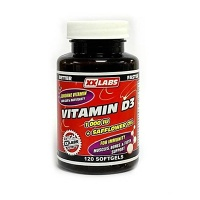 XXLABS Vitamin D3 1000 IU v oleji ze světlice barvířské 120 tobolek