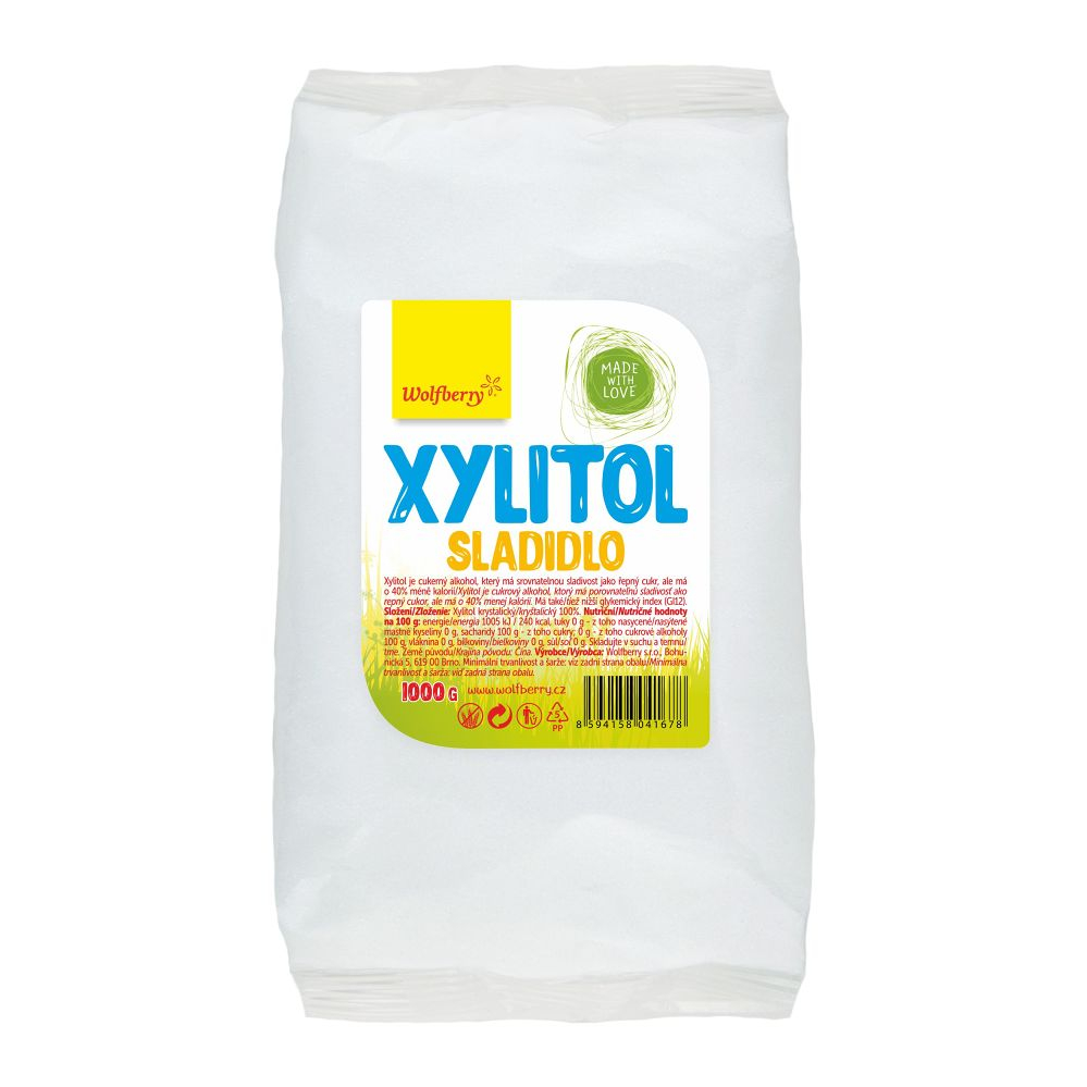 Levně WOLFBERRY Xylitol sladidlo v sáčku 1000 g
