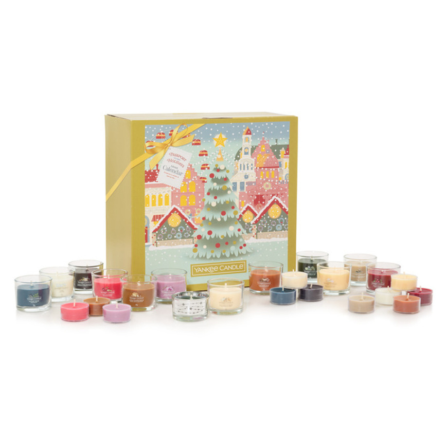 YANKEE CANDLE Adventní kalendář kniha Dárková sada