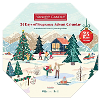 YANKEE CANDLE Adventní věnec čajových svíček 24 kusů + svícen