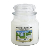 YANKEE CANDLE Clean Cotton 411 g, Vůně: Clean Cotton