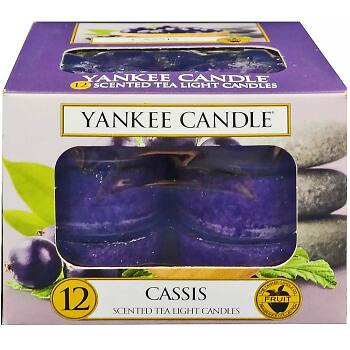 YANKEE CANDLE Cassis čajové svíčky 12x 9,8 g