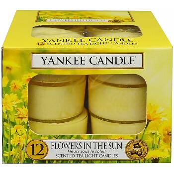 YANKEE CANDLE Flowers In The Sun čajové svíčky 12x 9,8 g