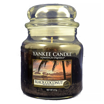 YANKEE CANDLE Classic Vonná svíčka střední Clean Cotton 411 g, Vůně: Kokos