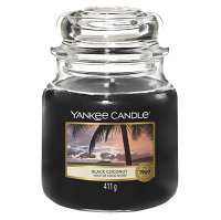 YANKEE CANDLE Classic Vonná svíčka střední Black Coconut 411 g