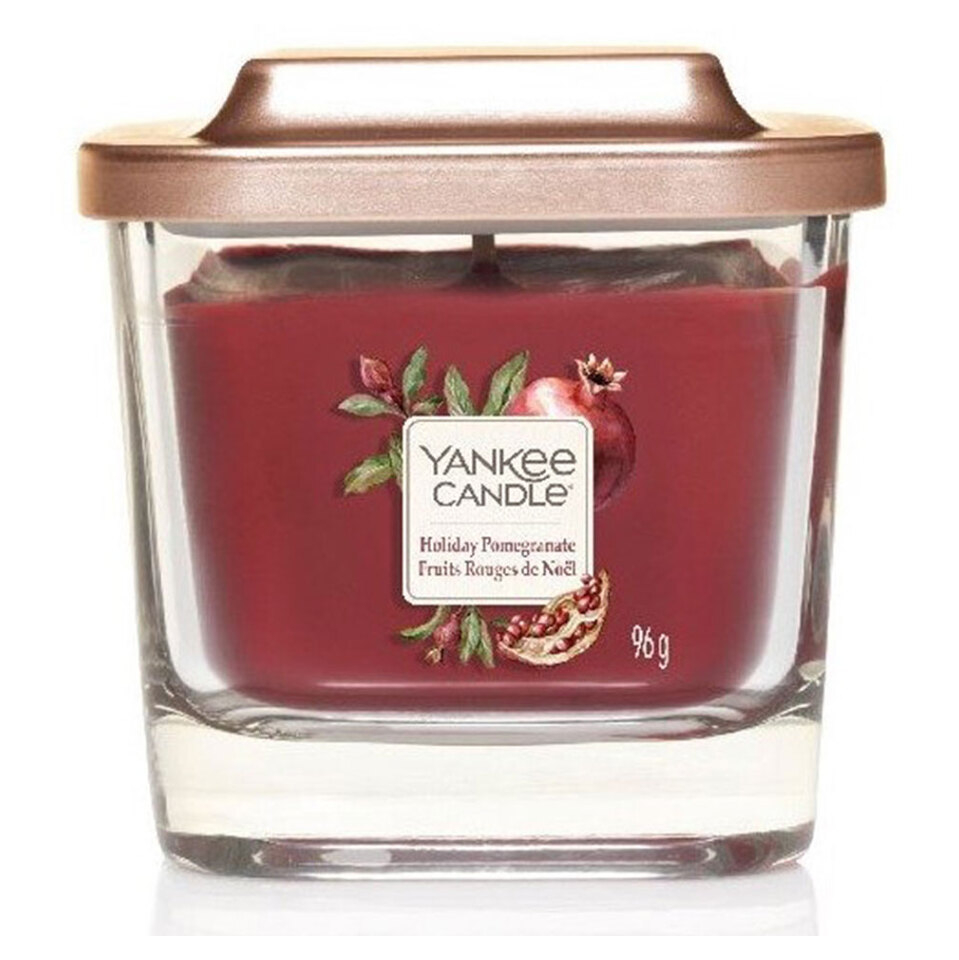 E-shop YANKEE CANDLE Elevation Vonná svíčka malá hranatá Holiday Pomegranate 96 g