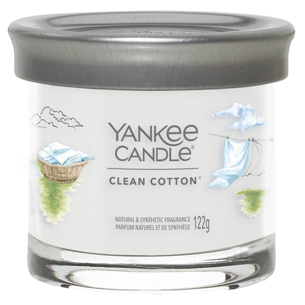E-shop YANKEE CANDLE Signature Tumbler malý Clean Cotton 121 g