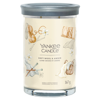 YANKEE CANDLE Signature Tumbler velký Soft Wool & Amber 567 g