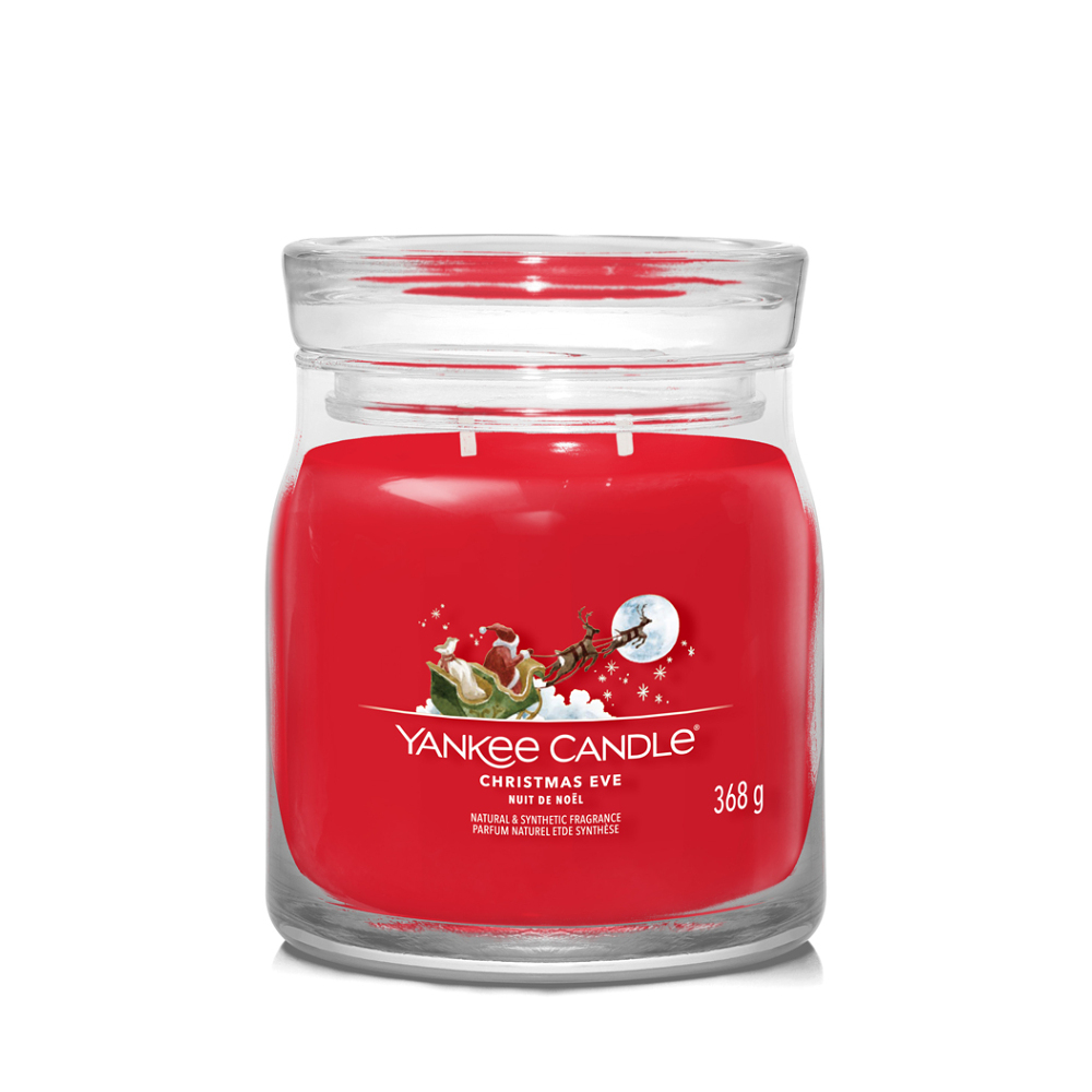 YANKEE CANDLE Signature Vonná svíčka střední 2 knoty Christmas Eve 368 g