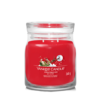 YANKEE CANDLE Signature Vonná svíčka střední 2 knoty Christmas Eve 368 g (Vonné svíčky) - Aromatické