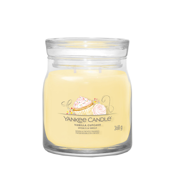 YANKEE CANDLE Signature Vonná svíčka střední 2 knoty Vanilla Cupcake 368 g