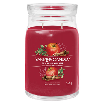 YANKEE CANDLE Signature Vonná svíčka velká 2 knoty Red Apple Wreath 567 g