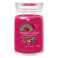 YANKEE CANDLE Signature Vonná svíčka velká 2 knoty Sparkling Winterberry 567 g