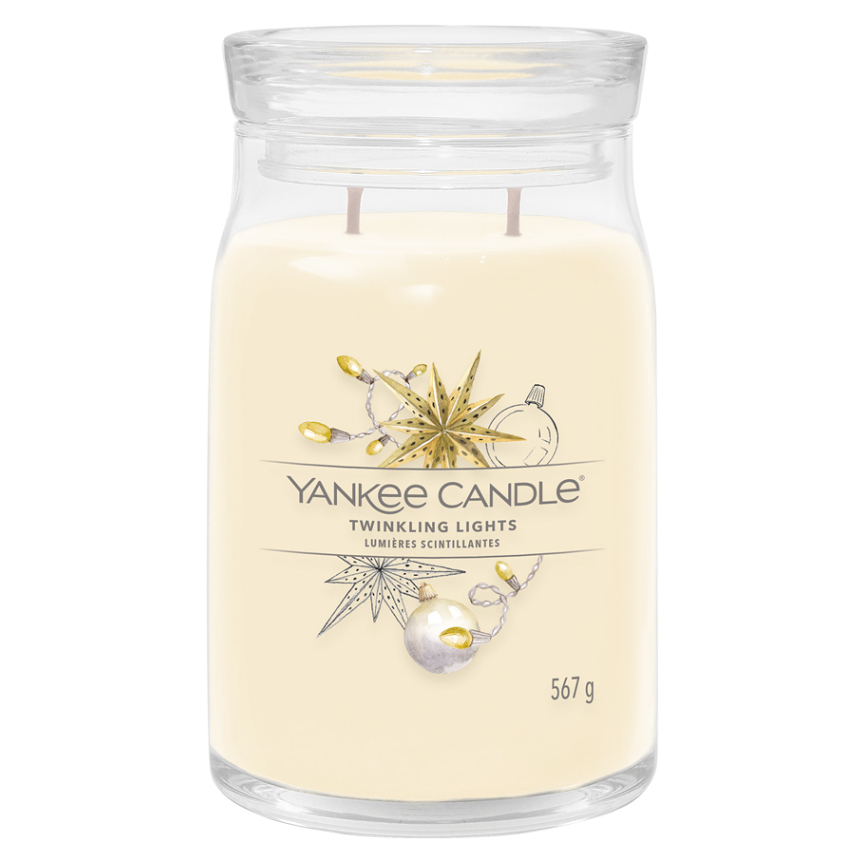 YANKEE CANDLE Signature Vonná svíčka velká 2 knoty Twinkling Lights 567 g