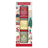 YANKEE CANDLE Dárková sada votivních svíček sklo holiday party  3x37g