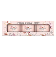 YANKEE CANDLE Pink Sands Votiv ve skle sada 3 x 37 g