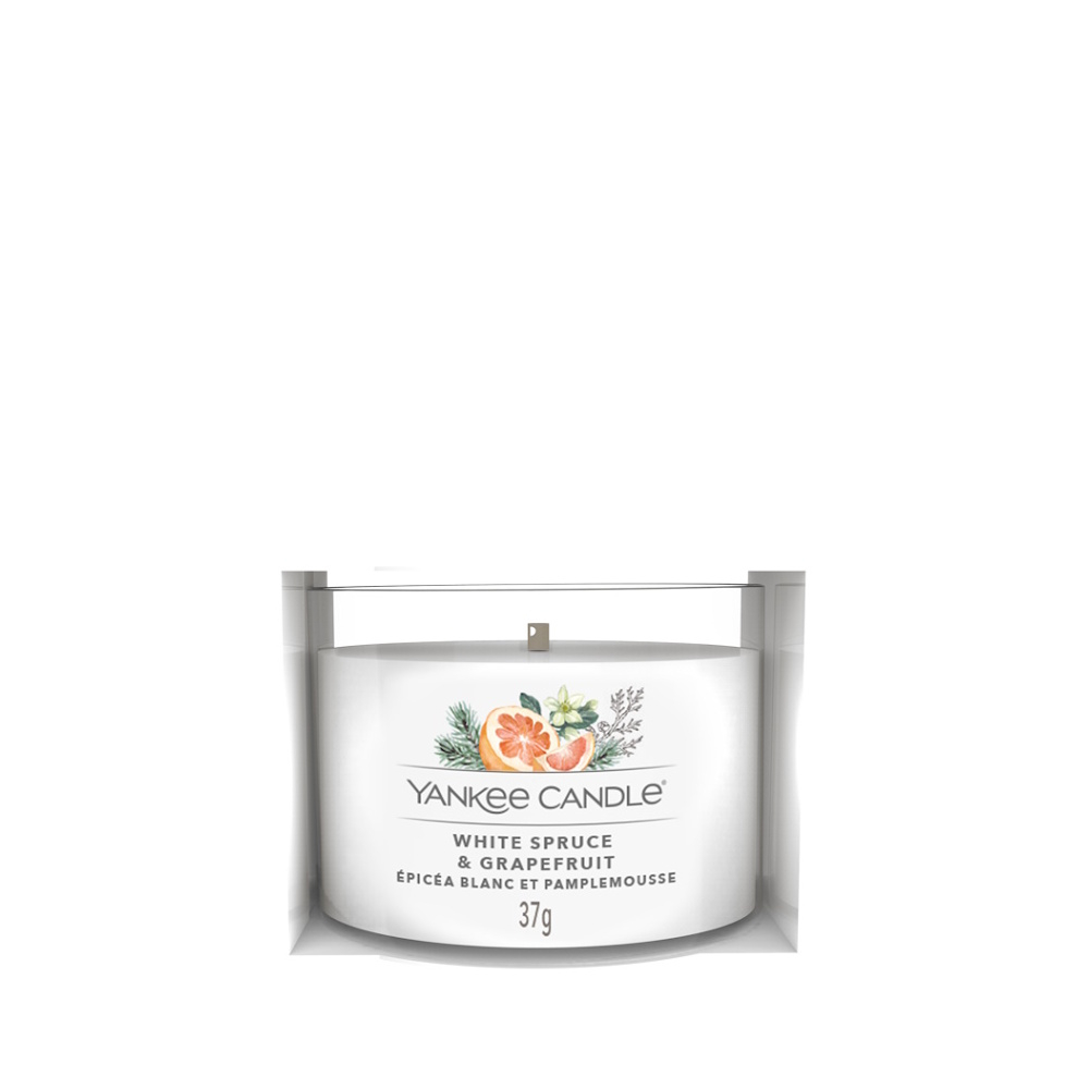 YANKEE CANDLE White Spruce & Grapefruit  votiv ve skle  37 g