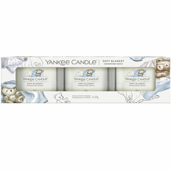 YANKEE CANDLE Votivní svíčka  Soft Blanket 3 x 37 g