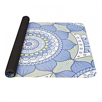 YATE Yoga mat přírodní guma vzor B modrozelená 1 mm