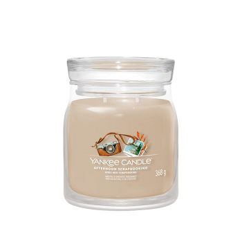 YANKEE CANDLE Signature 2 knoty Afternoon Scrapbooking sklo 368 g (Vonné svíčky) - Aromatické