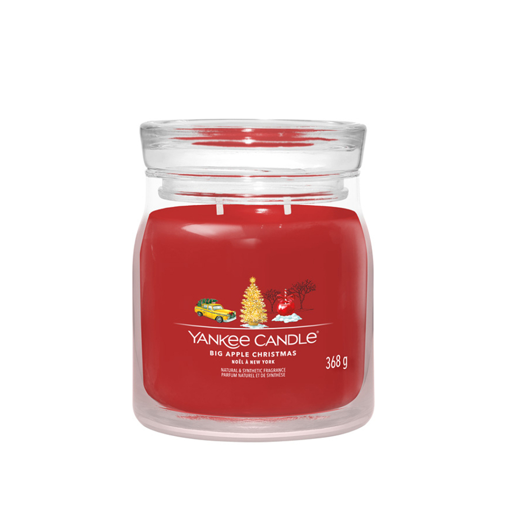 YANKEE CANDLE Signature 2 knoty Big Apple Christmas sklo 368 g