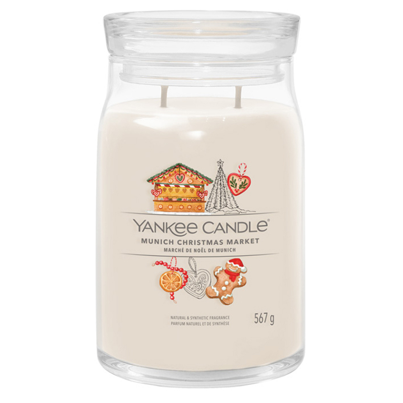 YANKEE CANDLE Signature 2 knoty Munich Christmas Market sklo 567 g