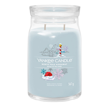 YANKEE CANDLE Signature 2 knoty North Pole Hideaway sklo 567 g (Vonné svíčky) - Aromatické