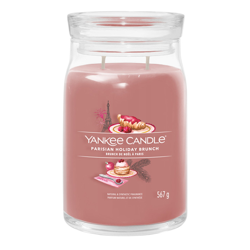 YANKEE CANDLE Signature 2 knoty Parisian Holiday Brunch sklo 567 g