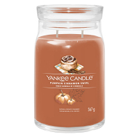 YANKEE CANDLE Signature 2 knoty Pumpkin Cinnamon Swirl sklo 567 g
