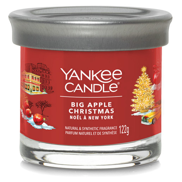 YANKEE CANDLE Signature Big Apple Christmas tumbler malý 122 g