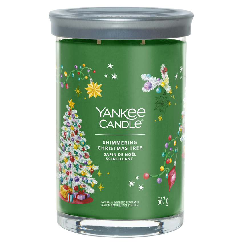 E-shop YANKEE CANDLE Signature Tumbler velký Shimmering Christmas Tree 567 g