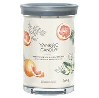 YANKEE CANDLE Signature Tumbler velký White Spruce & Grapefruit 567 g
